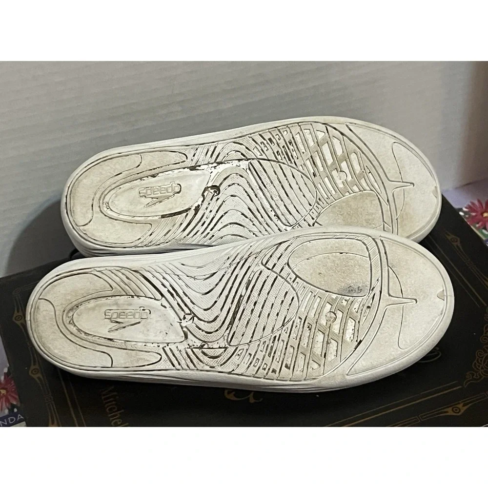Girls SPEEDO Surf Strider Water Shoes Size‎ M (2-3) Heather Gray/Pink